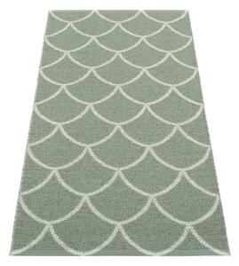 Covor tip traversă pentru interior și exterior verde 70x150 cm Kotte Army Sage – Pappelina