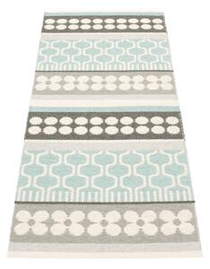 Covor tip traversă pentru interior și exterior gri/turcoaz 70x180 cm Asta Pale Turquoise – Pappelina