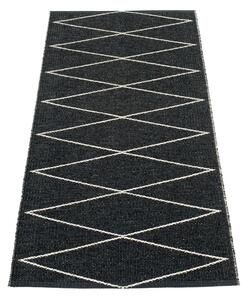 Covor tip traversă pentru interior și exterior negru 70x160 cm Max Black – Pappelina