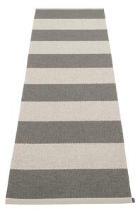 Covor tip traversă pentru interior și exterior gri antracit/crem 70x225 cm Bob Charcoal Linen – Pappelina
