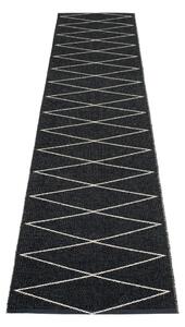 Covor tip traversă pentru interior și exterior negru 70x320 cm Max Black – Pappelina