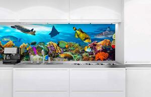 Fototapet pentru bucătărie - pește în ocean 180 x 60 cm