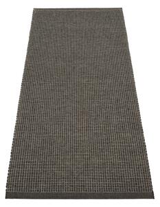 Covor tip traversă pentru interior și exterior gri antracit 70x180 cm Emm Black Linen – Pappelina