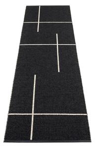 Covor tip traversă pentru interior și exterior negru 70x270 cm Fred Black – Pappelina
