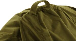 Fotoliu tip sac, material textil verde măsliniu, TRIKALO