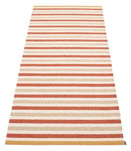 Covor tip traversă pentru interior și exterior cărămiziu/crem 85x200 cm Teo Brick – Pappelina