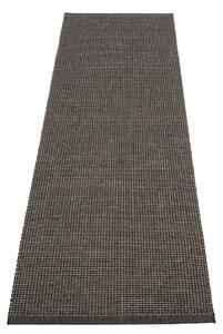 Covor tip traversă pentru interior și exterior gri antracit 70x240 cm Emm Black Linen – Pappelina