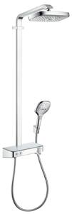 Hansgrohe Raindance Select E - Set de duș Showerpipe 300 cu termostat, 2 jeturi, EcoSmart 9 l/min, crom 27283000