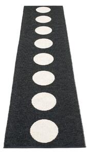 Covor tip traversă pentru interior și exterior alb-negru 70x300 cm Vera Black – Pappelina