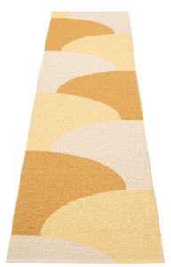Covor tip traversă pentru interior și exterior galben ocru 70x270 cm Hill Ochre Pale Yellow – Pappelina