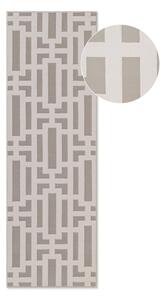 Covor tip traversă gri/crem 80x240 cm Perles Onyx – Elle Decoration