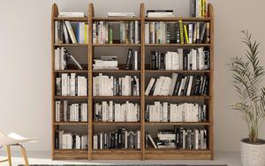 Corp lemn masiv Bibliotecă Hans Stejar - Etajeră L 40/60/80cm