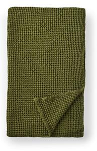 Pătură verde din bumbac 150x200 cm Jaipur Chunky Waffle – Pineapple Elephant