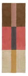 Covor tip traversă țesut manual din lână 80x230 cm Chroma Spiced Coral – Lorena Canals