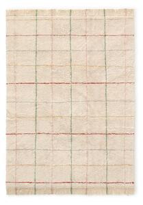 Covor crem lavabil, țesut manual din bumbac 90x130 cm Color Lines – Lorena Canals