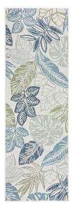 Covor pentru exterior și interior verde/albastru 80x230 cm Bella Leaf – Flair Rugs