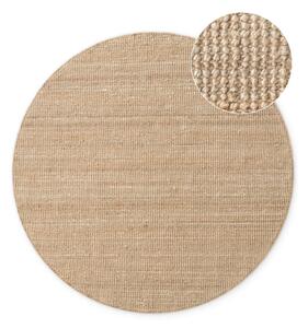 Covor în culoare naturală rotund din iută ø 160 cm Bouclé Jaipur – Hanse Home