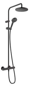 Hansgrohe Vernis Blend - Set de duș Showerpipe 200 cu termostat, negru mat 26276670