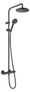 Hansgrohe Vernis Blend - Set de duș Showerpipe 200 cu termostat, EcoSmart, negru mat 26089670