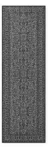 Covor tip traversă pentru interior și exterior alb-negru 80x250 cm Duet Kona – NORTHRUGS