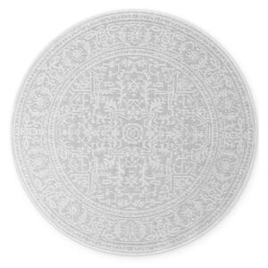 Covor pentru exterior și interior gri/fildeș rotund ø 160 cm Duet Kona – NORTHRUGS