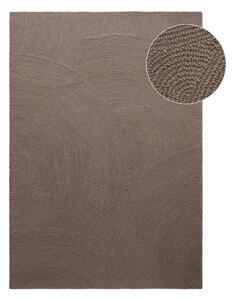 Covor taupe țesut manual din lână 120x180 cm Calmio – Hanse Home