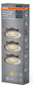 Osram - Set de 3 spoturi LED încastrate dimabile LED/4,9W/230V