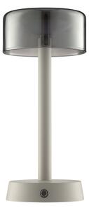 Brilliant - Lampă LED de birou RAZOR, reîncărcabilă, cu reglare a luminozității și control tactil, LED/2,5W/5V 2700K IP44, gri