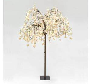 Pom LED artificial decorativ de Crăciun de exterior CHERRY TREE 288xLED/230V 2,5 m cireș