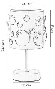 ONLI - Lampă de masă BOLLICINE 1xE14/6W/230V 22 cm albă
