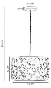 ONLI - Pendul pe cablu BOLLICINE 1xE27/15W/230V alb