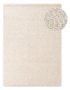 Covor crem-fildeș țesut manual din amestesc de lână 80x150 cm Majoli – Elle Decoration