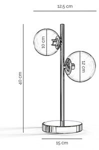 ONLI - Lampă de masă KIMBERLY 2xG9/6W/230V 40 cm crom lucios