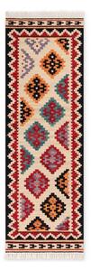 Covor tip traversă roșu reversibil, țesut manual din lână 60x190 cm Kamal Kian – Nouristan