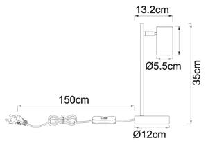 Lampă de masă Globo ROBBY 57911TSA, 1xGU10/5W/230V