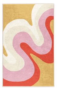 Covor galben-roz lavabil 60x100 cm Raspberry Creamsicle – Mila Home