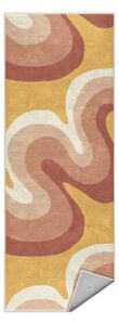 Covor tip traversă galben ocru-roz prăfuit lavabil 80x200 cm Strawberry Creamsicle – Mila Home