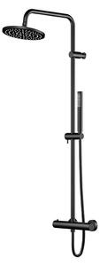 Steinberg 390 - Set de duș cu termostat, diametru 220 mm, negru 390 2721 S