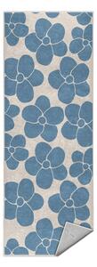 Covor tip traversă albastru lavabil 60x230 cm Blue Meadow – Mila Home