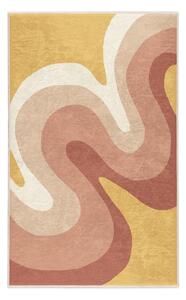 Covor galben ocru-roz prăfuit lavabil 160x230 cm Strawberry Creamsicle – Mila Home
