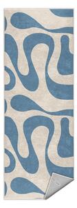 Covor tip traversă albastru lavabil 80x200 cm Blue Latte – Mila Home