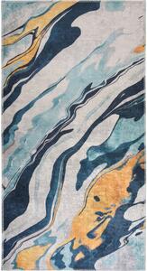 Covor galben-albastru lavabil 60x100 cm Colors of Joy – Vitaus