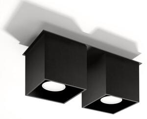 Plafonieră QUAD 2 2xGU10/40W/230V negru