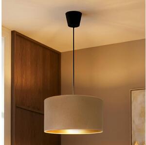 Brilagi - Lustră suspendată VELVET pe cablu, 1xE27/60W/230V, diametru 40 cm, bej/auriu