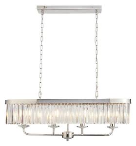 Endon 109058 - Lustră suspendată pe lanț, 4 x E14, 6 W, 230 V, crom lucios