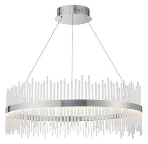 Endon 107108 - Lampă suspendată pe cablu, LED/56W/230V 3000K, crom lucios