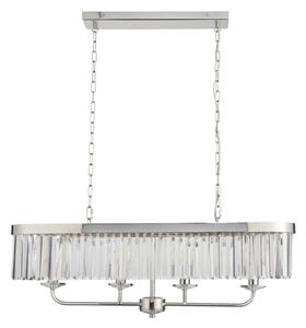 Endon 109058 - Lustră suspendată pe lanț, 4 x E14, 6 W, 230 V, crom lucios