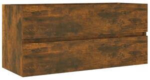 Dulap chiuvetă, stejar fumuriu, 100x38,5x45 cm, lemn prelucrat
