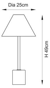 Endon 114211 - Lampă de masă 1xE14/7W/230V bej/alamă