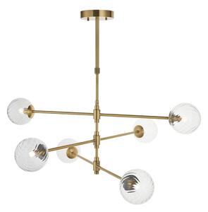 Endon 114039 - Lustru pe tijă 6xG9/3,2W/230V auriu